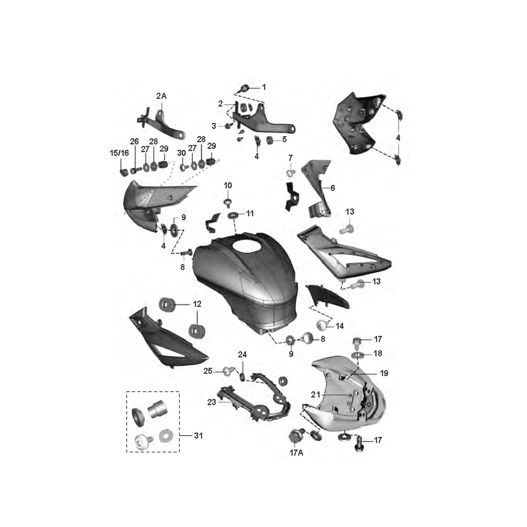 Antivibrantes Tanque - Tapas Laterales