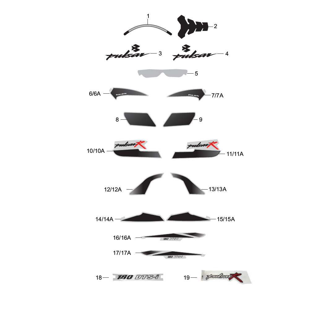 Calcomanias Pulsar Racing