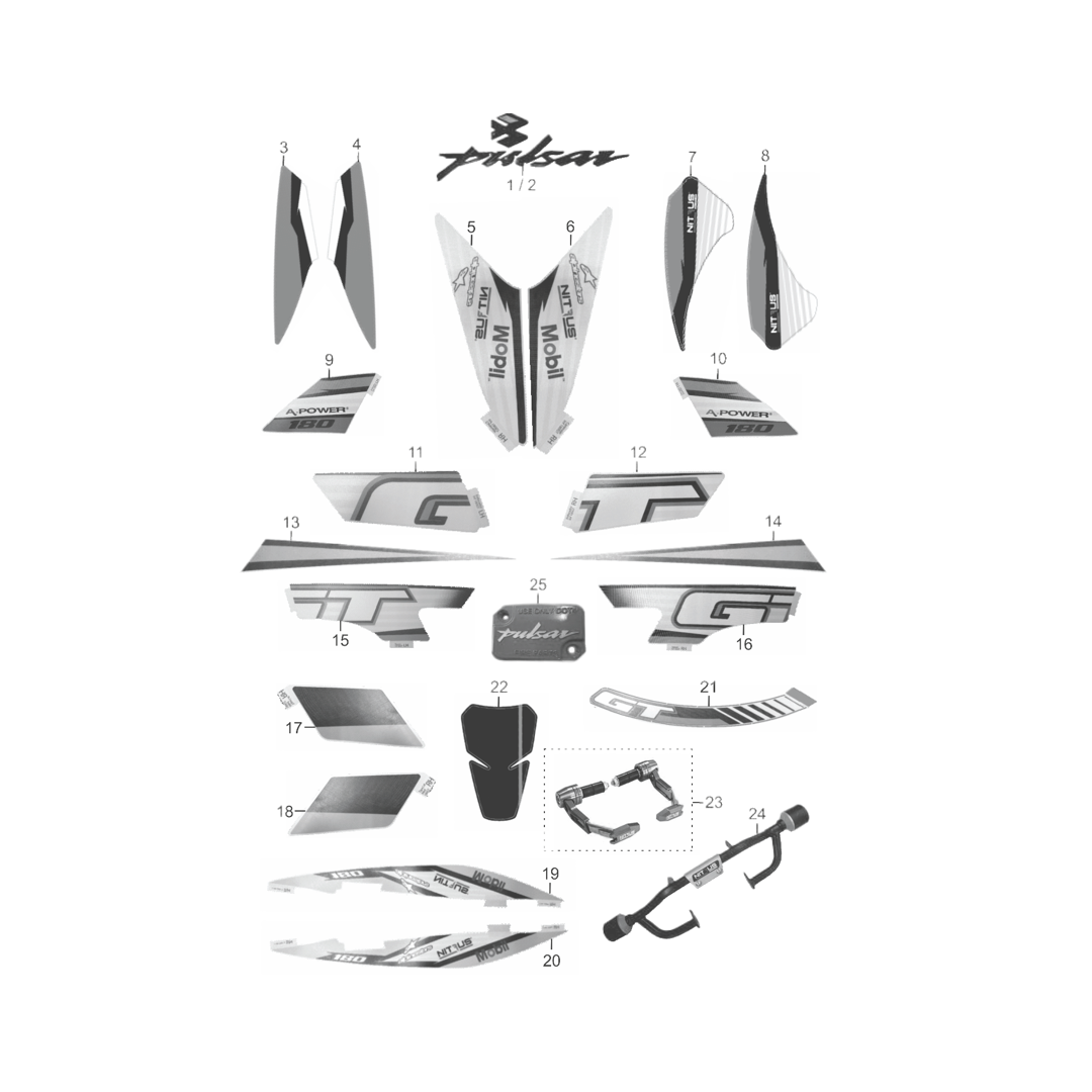 Calcomanias Y Accesorios Copa Pulsar