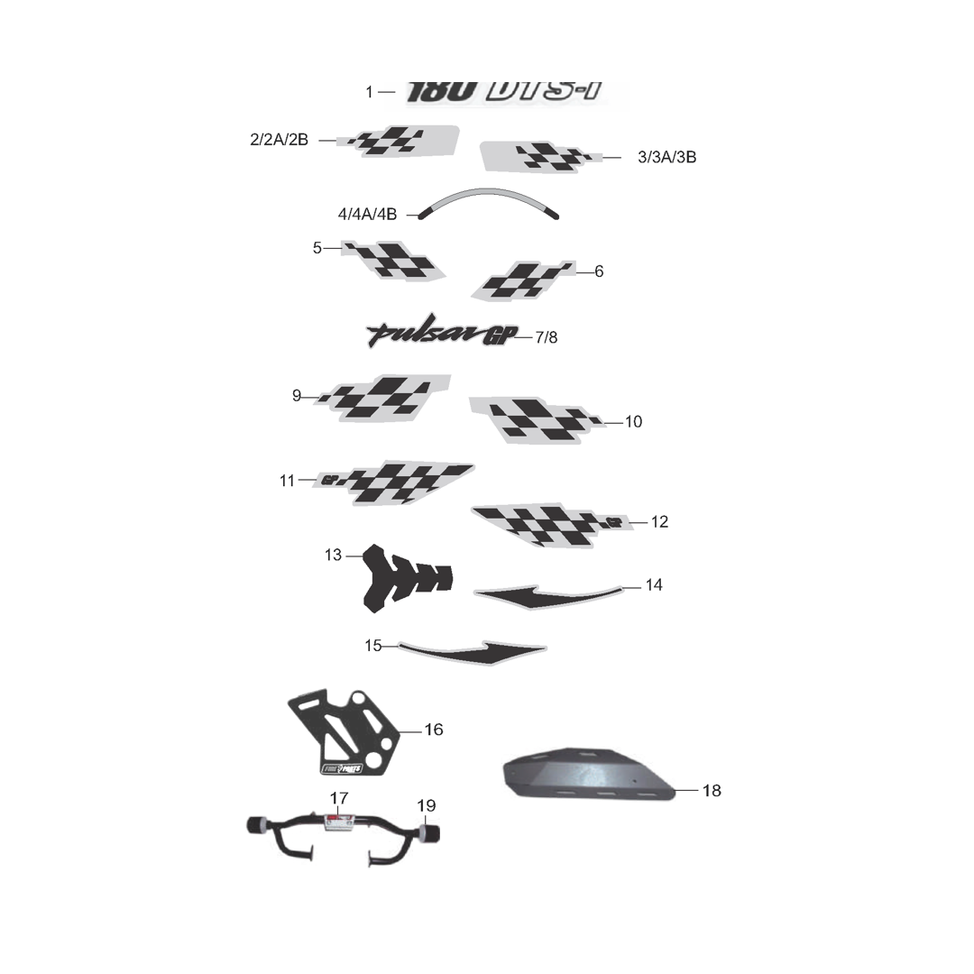 Calcomanias Y Accesorios Pulsar Gp