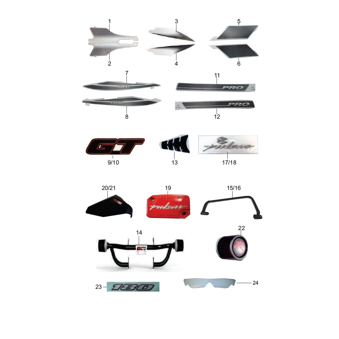 Calcomanias Y Accesorios Pulsar Pro