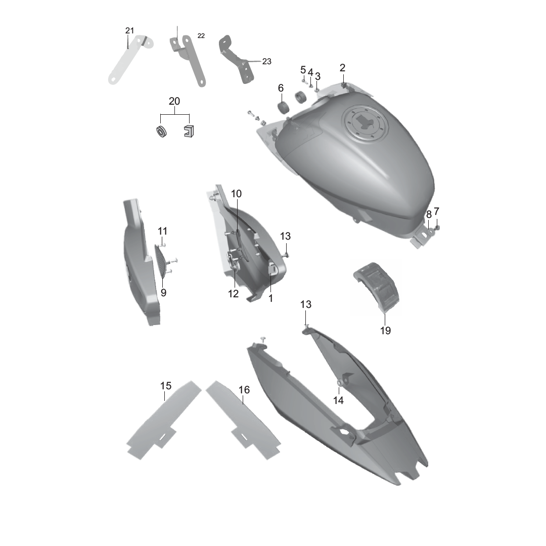Complementos Tanque Gasolina Tapas L