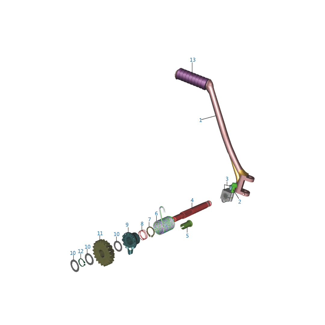 Mecanismo De Pedal De Arranque