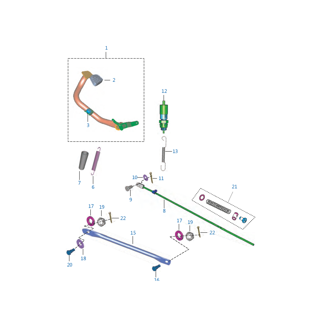 Pedal De Freno Trasero