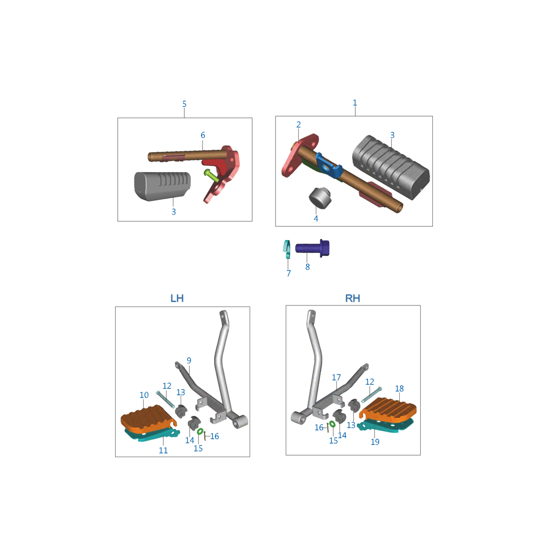 Posa Pies De Piloto Pasajero