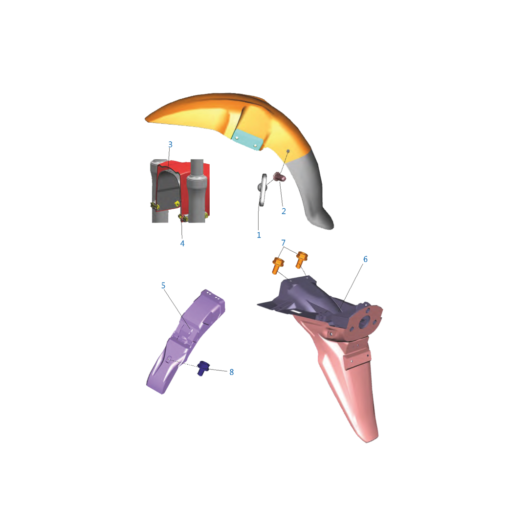 Salpicadera - Fr Y Rr