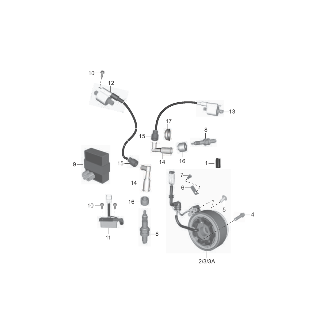 Volante Cdi Bobina De Alta