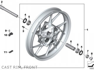 Diagrama CAST RIM, FRONT