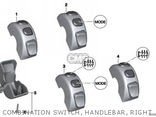 Diagrama COMBINATION SWITCH, HANDLEBAR, RIGHT