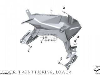Diagrama COVER, FRONT FAIRING, LOWER