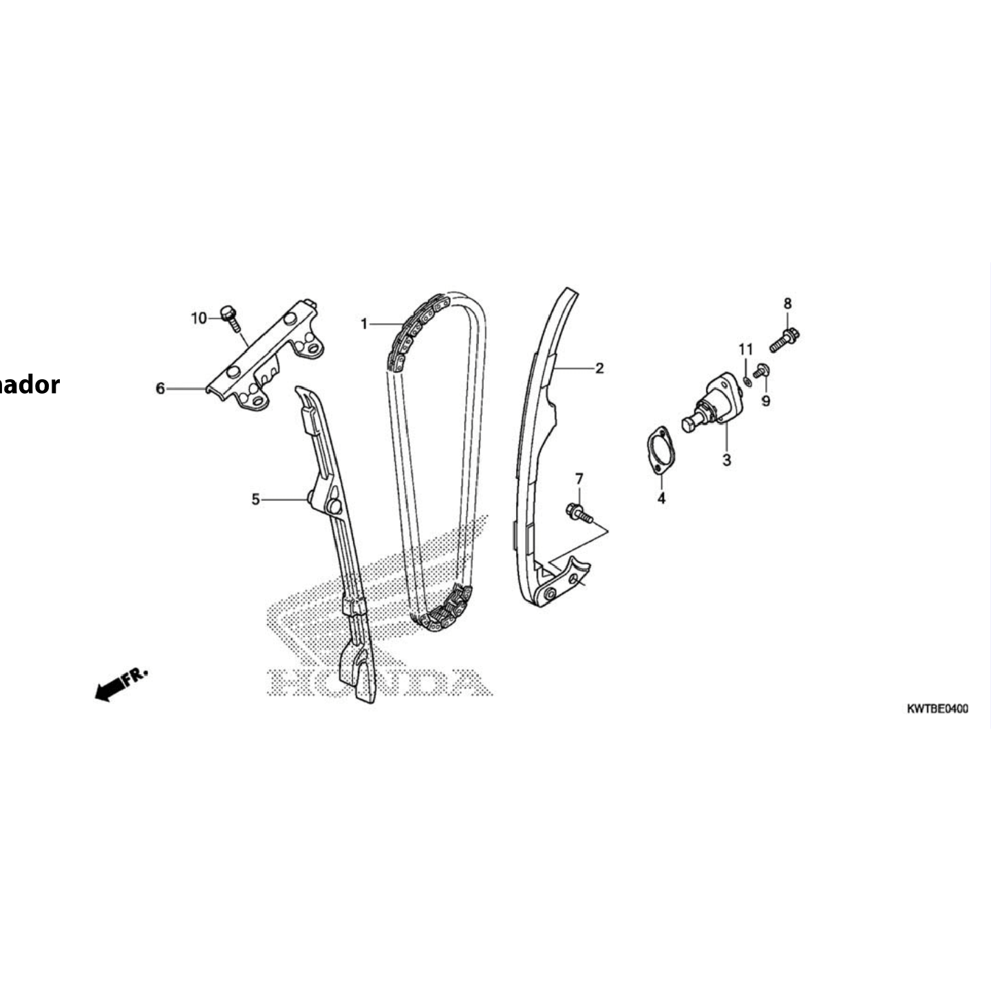 Cadena de Levas - Tensionador