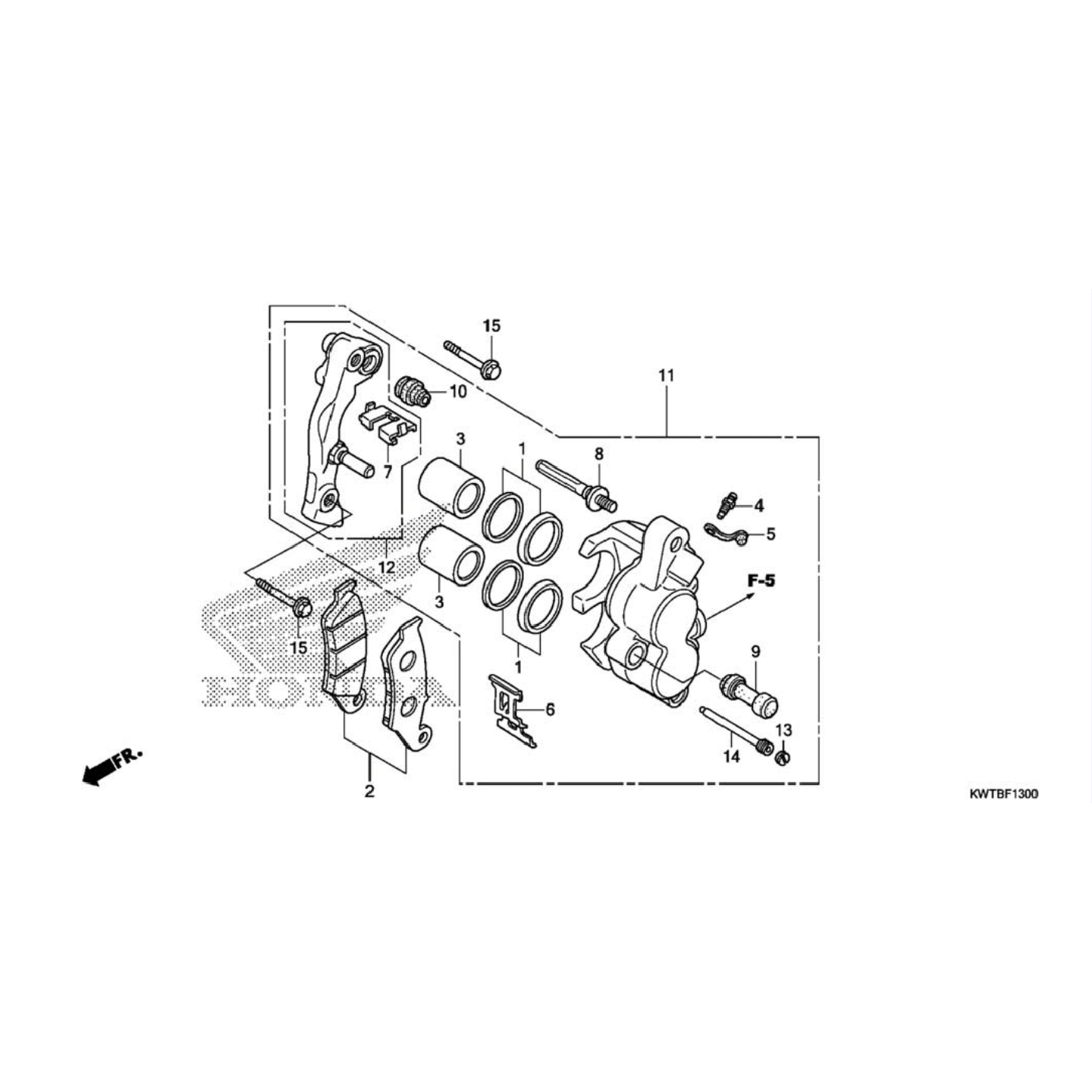 Caliper del Freno Delantero (XRE300)