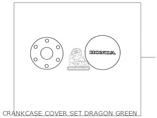 CRANKCASE COVER SET DRAGON GREEN
