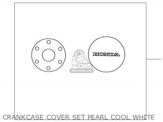 CRANKCASE COVER SET PEARL COOL WHITE