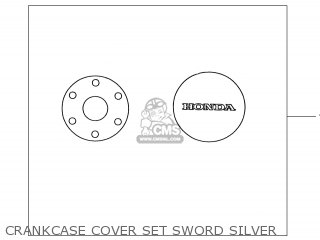 CRANKCASE COVER SET SWORD SILVER
