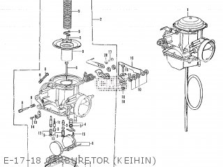E-17-18 CARBURETOR (KEIHIN)