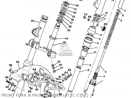 FRONT FORK & FRONT FENDER (AT1C-CT1C)