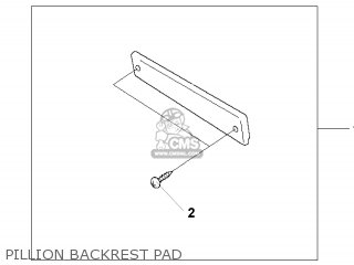 PILLION BACKREST PAD