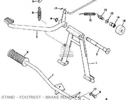 STAND - FOOTREST - BRAKE PEDAL