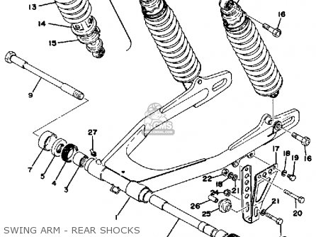 SWING ARM - REAR SHOCKS