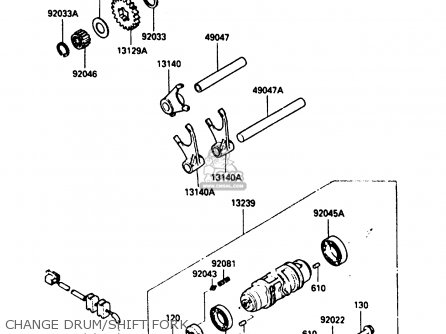 CHANGE DRUM/SHIFT FORK