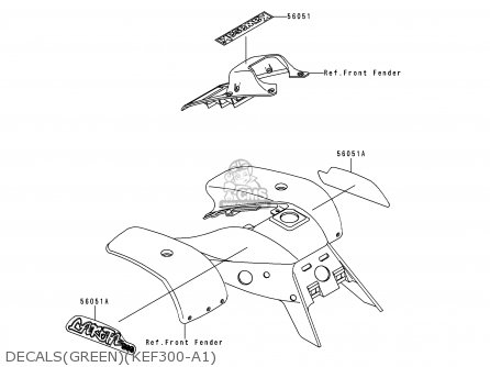 DECALS(GREEN)(KEF300-A1)