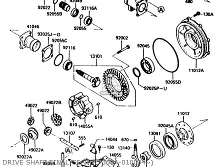DRIVE SHAFT/FINAL GEAR (LF300A-010034~)