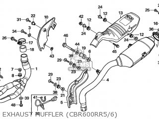 EXHAUST MUFFLER (CBR600RR5/6)