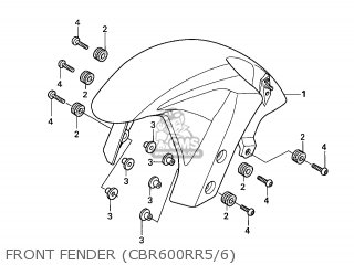 FRONT FENDER (CBR600RR5/6)