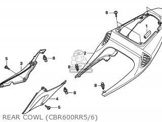 REAR COWL (CBR600RR5/6)