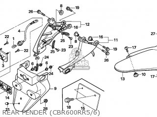 REAR FENDER (CBR600RR5/6)
