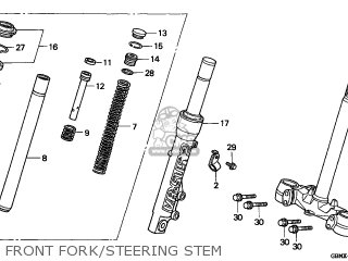 FRONT FORK/STEERING STEM