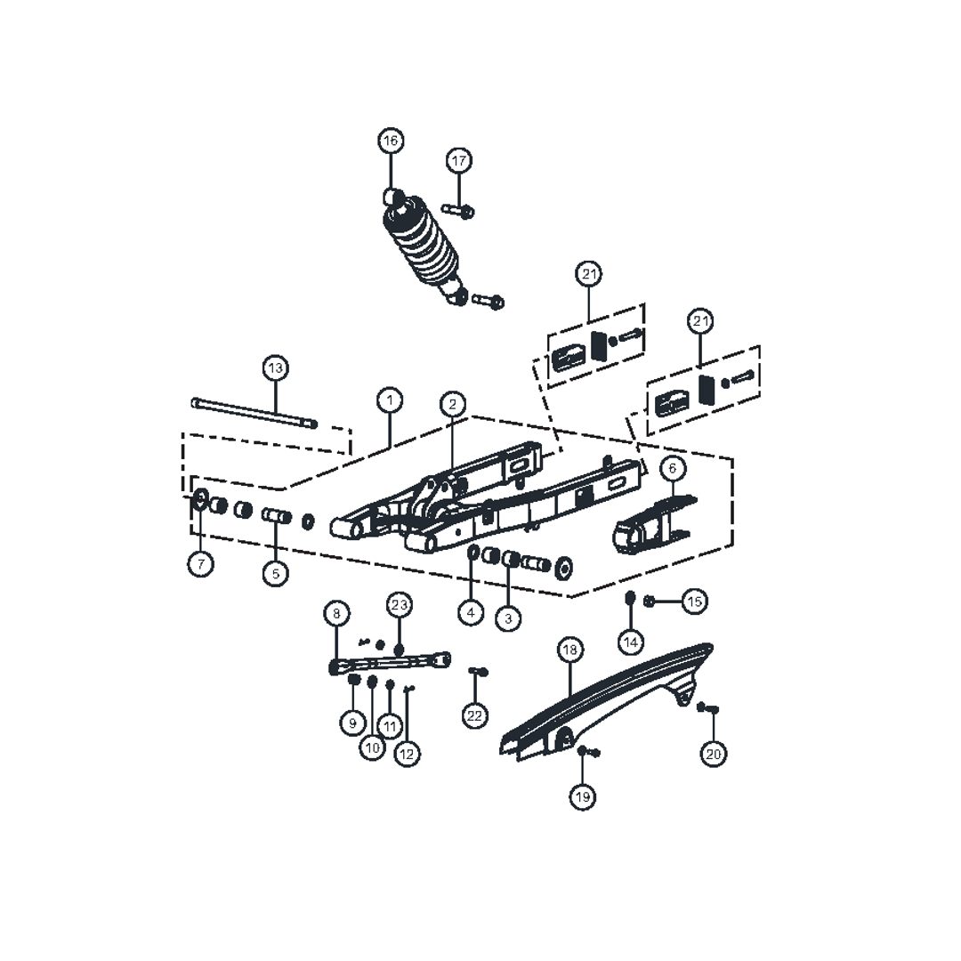 Brazo Oscilante Amortiguador
