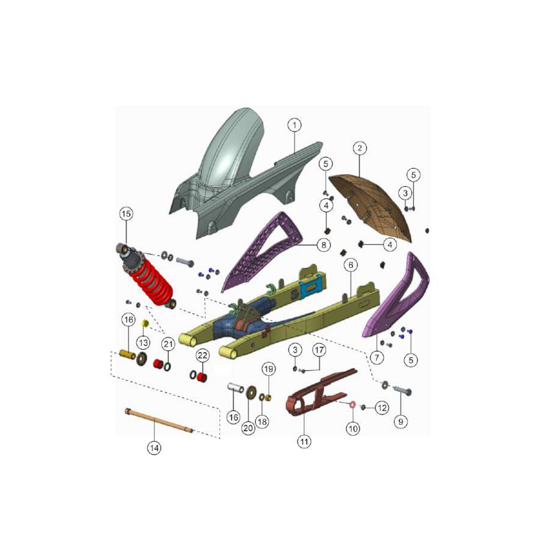 Brazo Oscilante Amortiguador