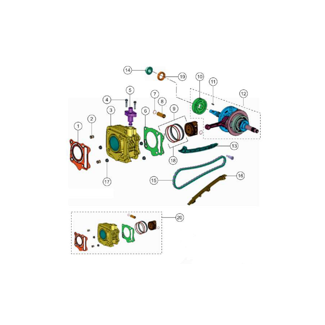 Cilindro Piston Ciguenal