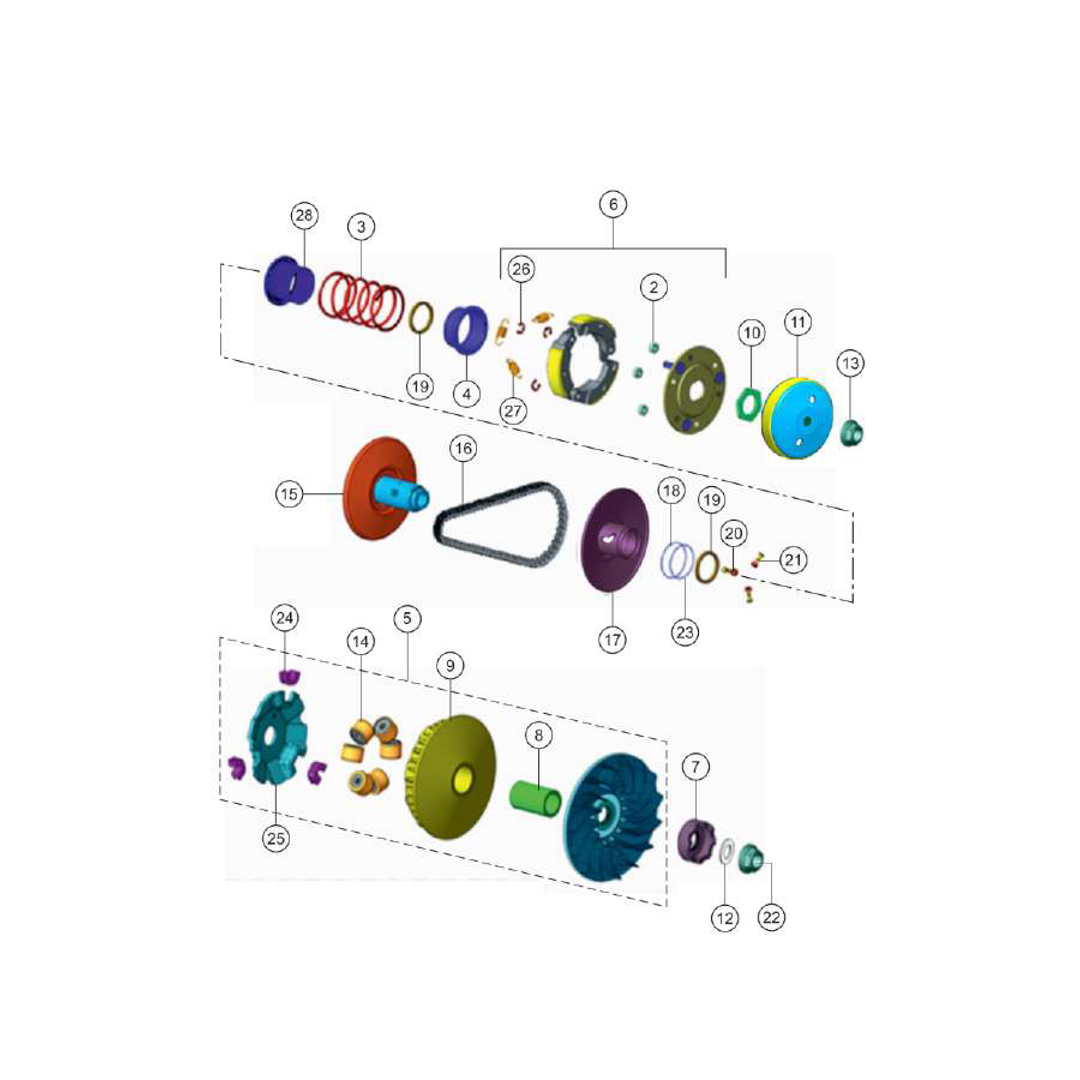 Clutch Conjunto Traccion