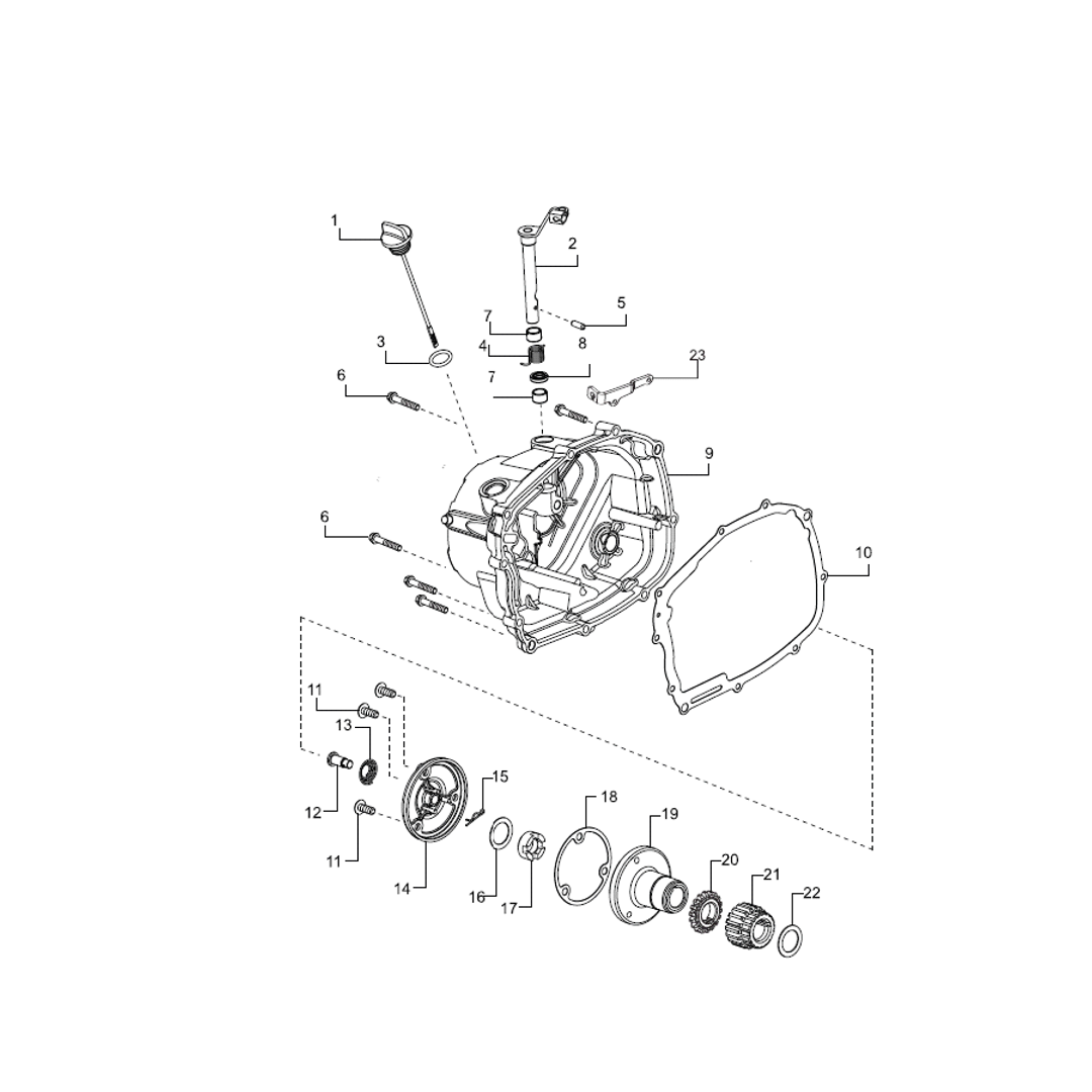 Cubierta Clutch - Filtro Centrifugo