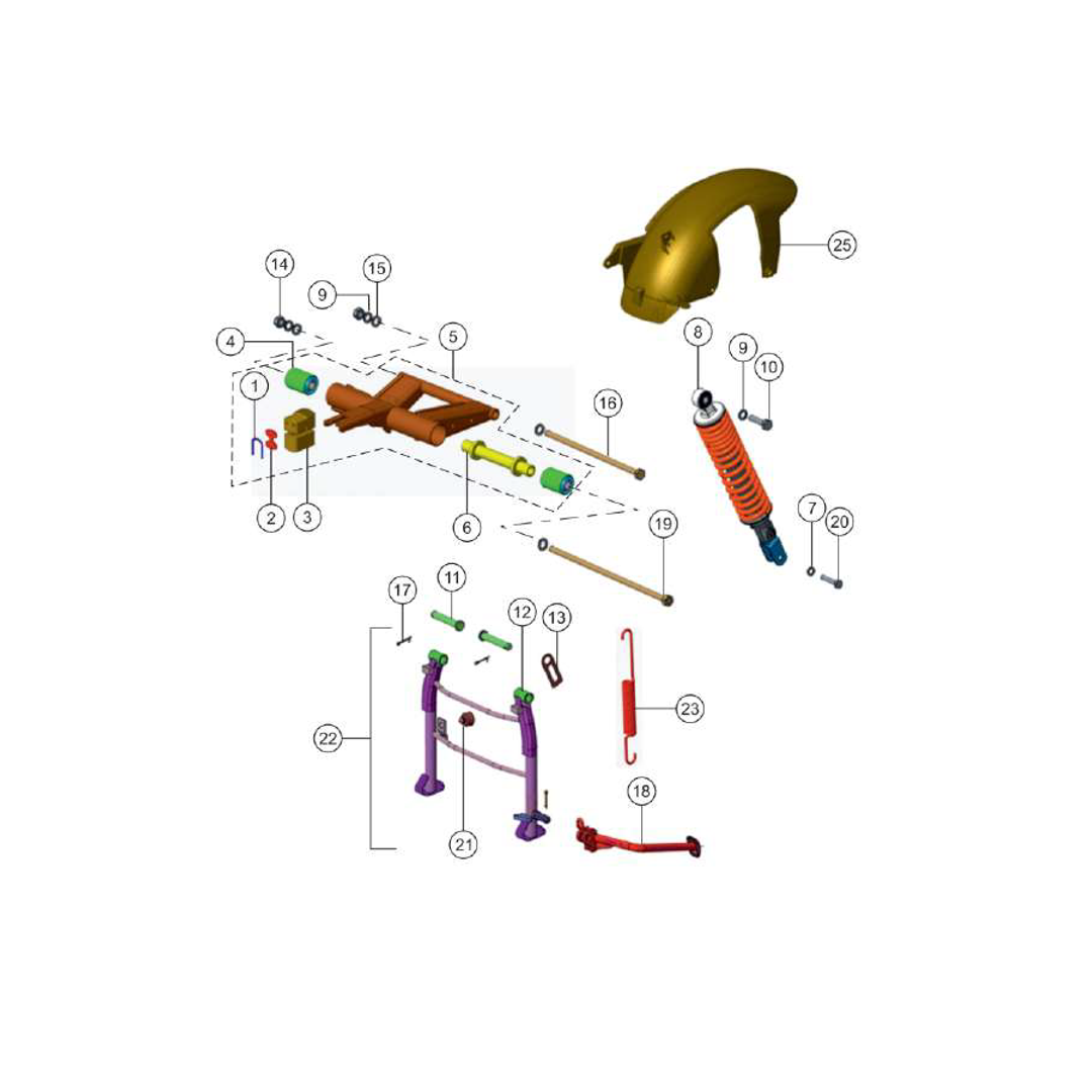 Gato Central Amortiguador