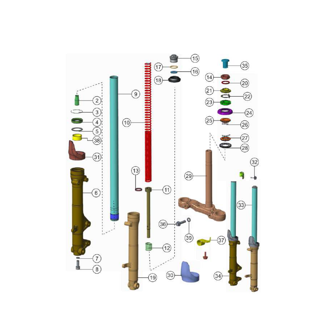 Suspension Delantera Marca Showa