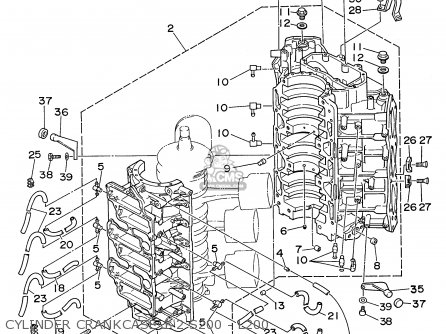 CYLINDER CRANKCASE 1-2 S200 - L200