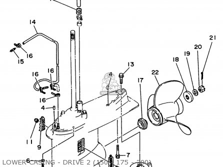 LOWER CASING - DRIVE 2 (150 - 175 - 200)