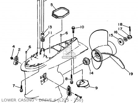 LOWER CASING - DRIVE 4 (L225 - 250)