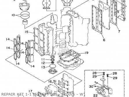 REPAIR KIT 1-1 (EXCEPT 200 - L200 S - W)