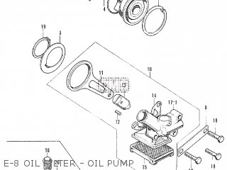 E-8 OIL FILTER - OIL PUMP
