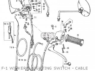 F-1 WINKER & LIGHTING SWITCH - CABLE