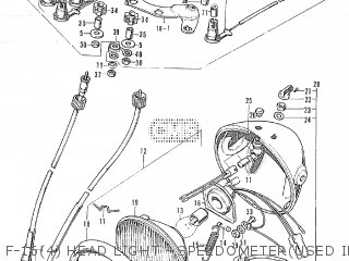 F-16(4) HEAD LIGHT - SPEEDOMETER(USED IN FRANCE)
