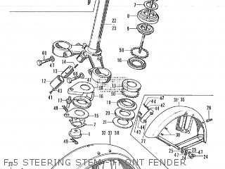 F-5 STEERING STEM - FRONT FENDER