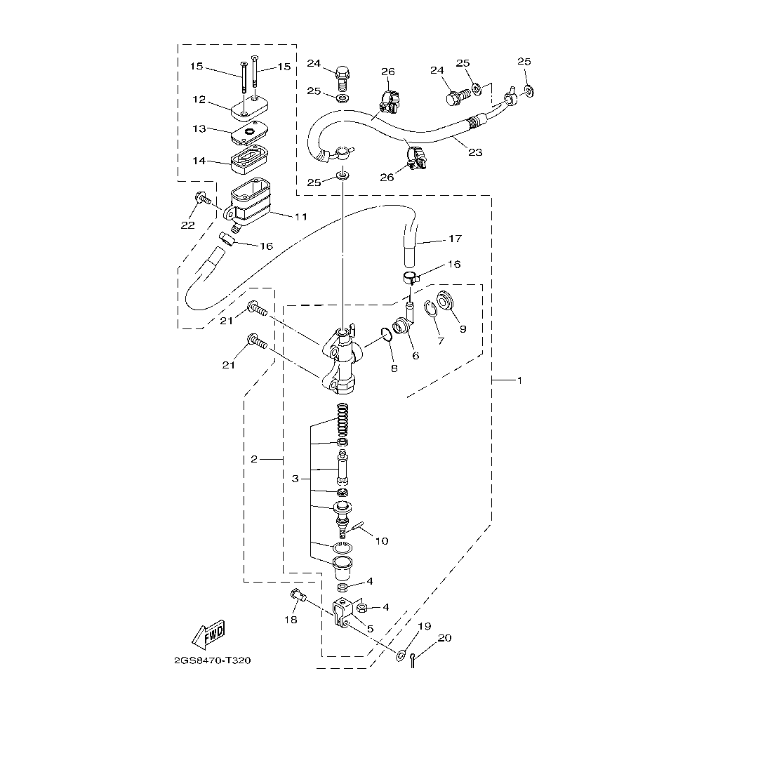 Cilindro Maestro Trasero