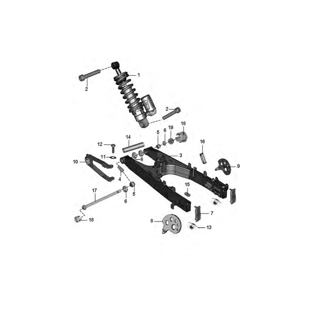 Brazo Oscilante Amortiguador