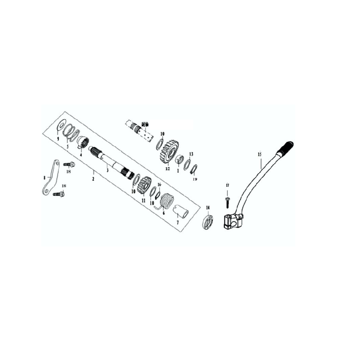 Pedal Crank - Eje Crank